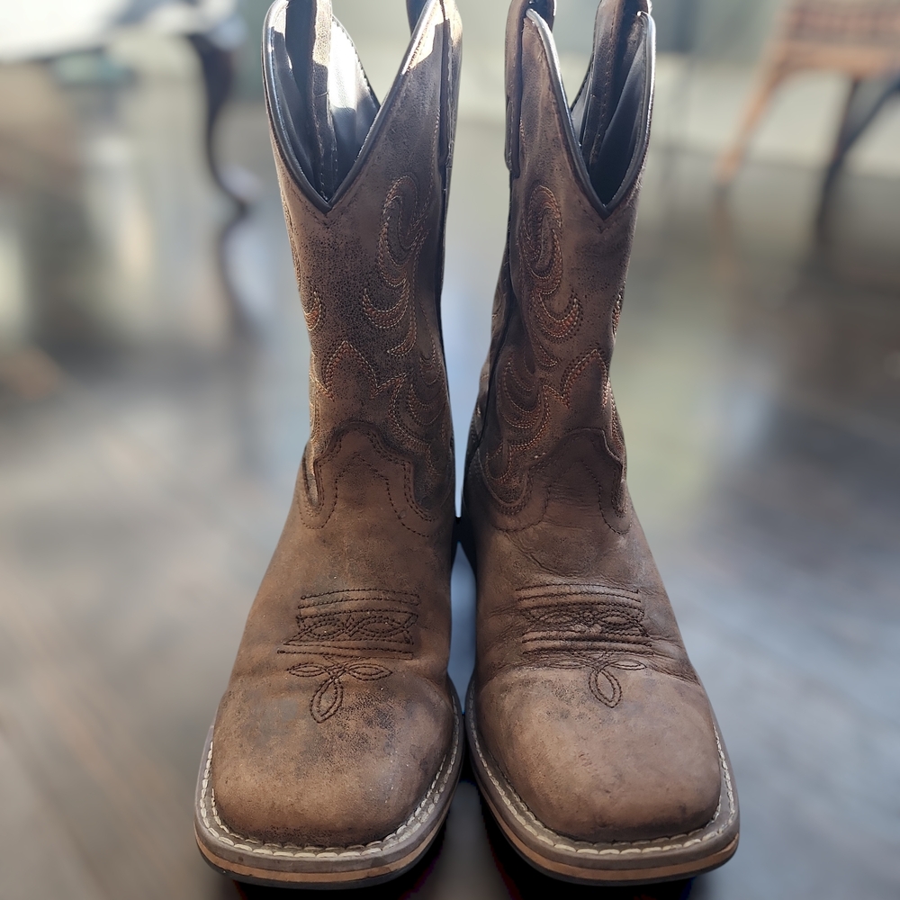 Brown Leather Cowboy Boots